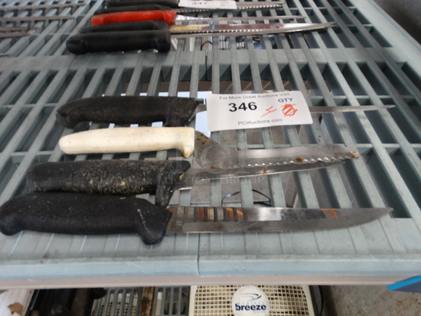 4 Metal Knives. Includes 13.5