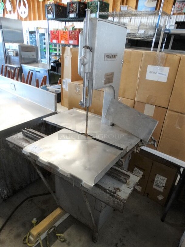 FANTASTIC! Hobart Model 5212 Metal Commercial Floor Style Meat Saw. Missing 2 Legs. 208-230 Volts, 3 Phase. 36x32x65