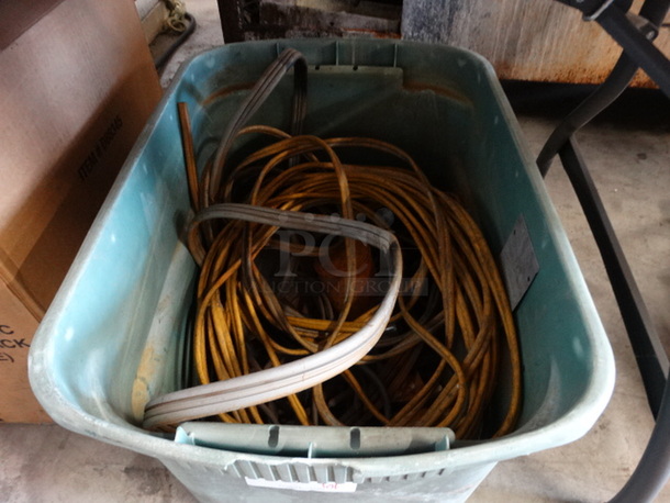 ALL ONE MONEY! Lot of Various Cords in Bin!