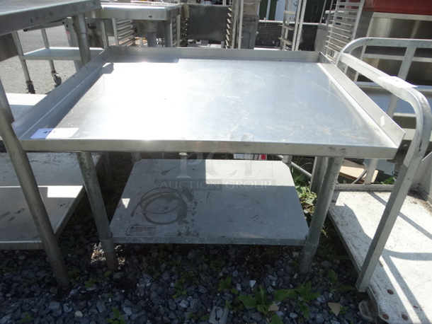 Stainless Steel Commercial Equipment Stand w/ Metal Undershelf. 36x30x28