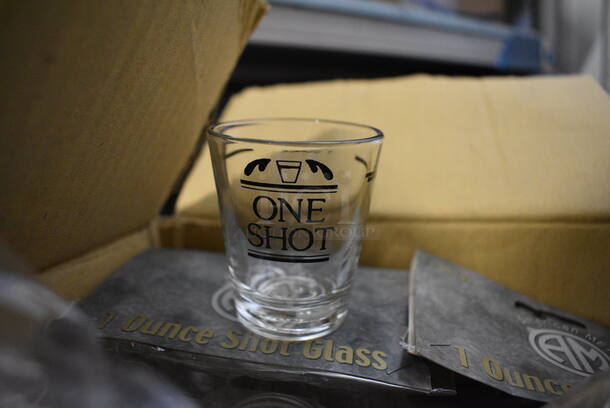10 BRAND NEW! Shot Glasses. 2x2x2.5. 10 Times Your Bid!