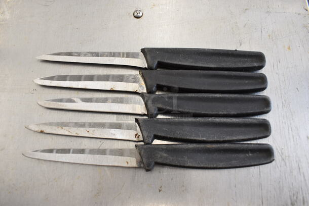 5 SHARPENED Metal Paring Knives. 8