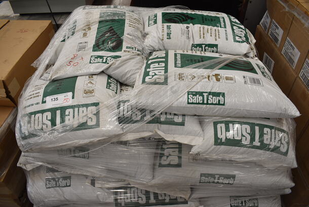 48 Bags of 40 Pound SafeTsorb Fuller's Earth. 17x3x24. 48 Times Your Bid!