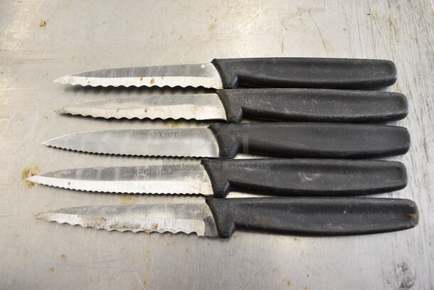 5 SHARPENED Metal Paring Knives. 8