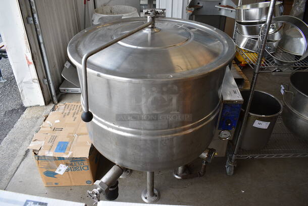 AWESOME! Cleveland Model KGL-40 Stainless Steel Commercial Floor Style 40 Gallon Steam Kettle. 34x38x47