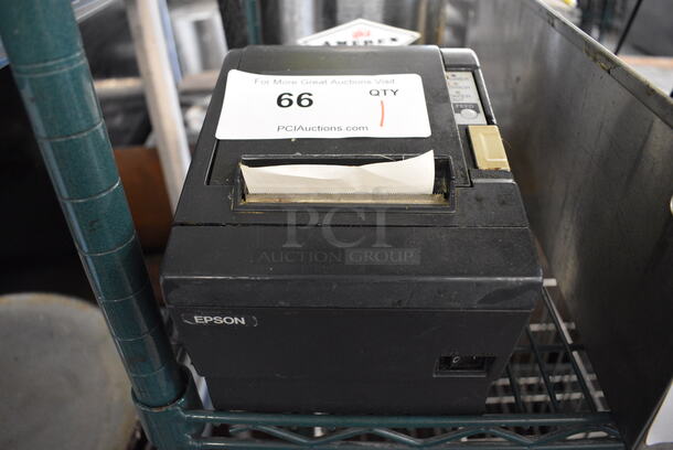 Epson Model M129B Countertop Receipt Printer. 6x8x6