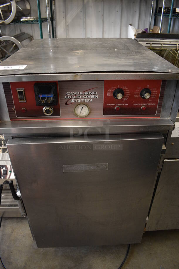 NICE! Stainless Steel Commercial Cook and Hold Oven on Commercial Casters. 25x36x44. Cannot Test Due To Plug Style