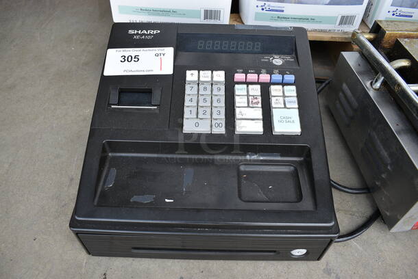 Sharp Model XE-A107 Countertop Cash Register. 13x15x8