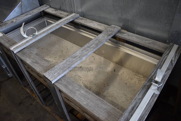 BRAND NEW IN CRATE! Wells Model 22090 Stainless Steel Commercial Cold Pan Drop In. 59x25x23. Tested and Working!