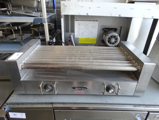 NICE! Star Stainless Steel Commercial Countertop Hot Dog Roller. 34.5x19x10.5. Tested and Working!
