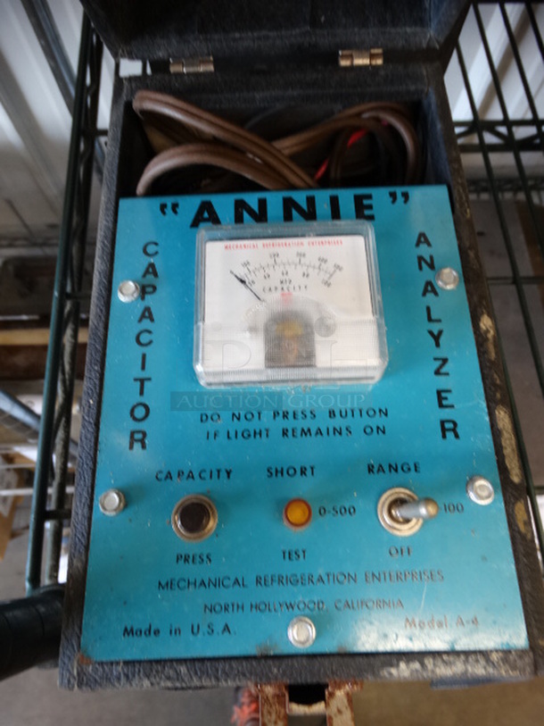 2 Items; Annie Capacitor Analyzer and Annie Temperature Analyzer. 5.5x9.5x4, 6.5x10.5x6. 2 Times Your Bid!