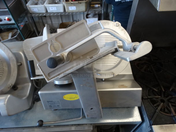 2009 Bizerba Model SE 12 D US Stainless Steel Commercial Countertop Meat Slicer. 120 Volts, 1 Phase. 27x25x24. Tested and Working!