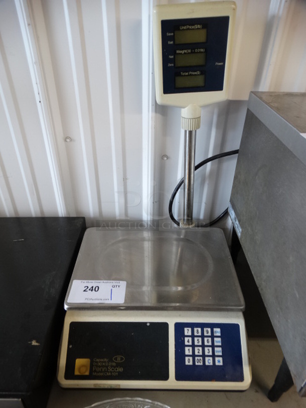 Penn Scale Metal Commercial Food Portioning Scale. 13x15x22. Cannot Test Due To Missing Power Cord