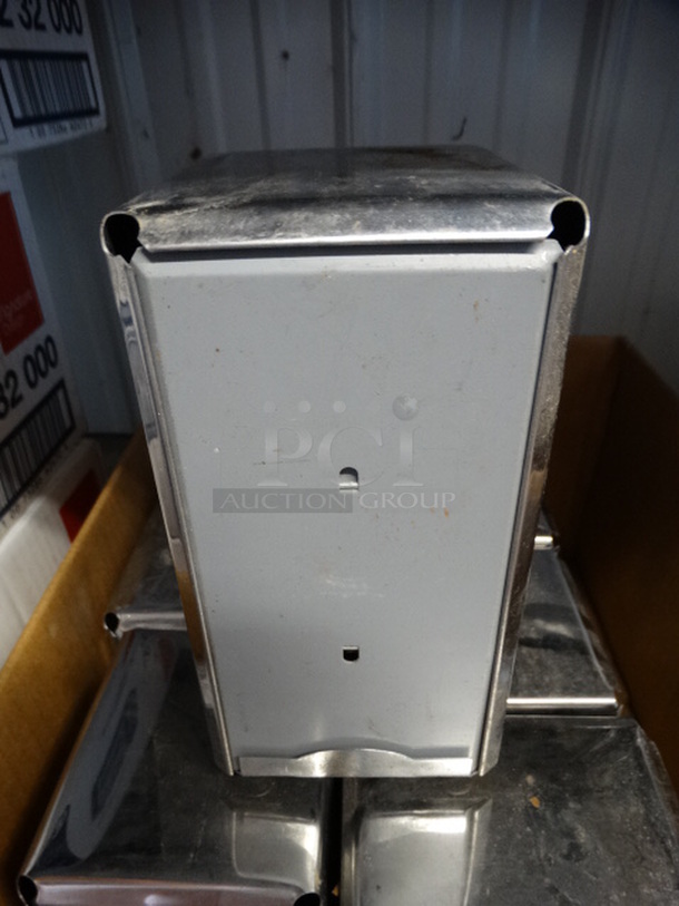 9 Metal Countertop Napkin Dispensers. 4x4.5x7.5. 9 Times Your Bid!