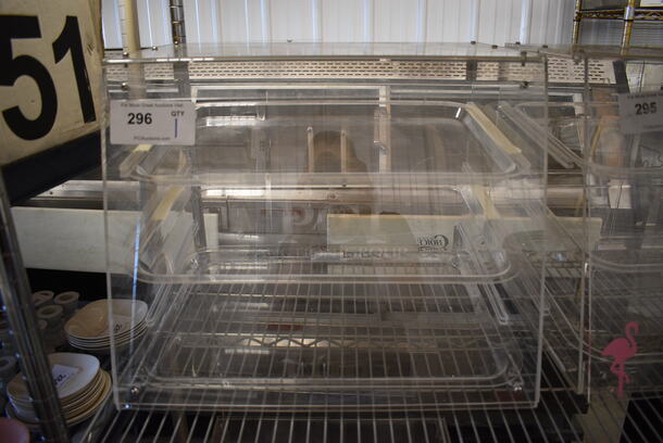 Poly Clear Countertop Dry Display Case. 21x17x16.5