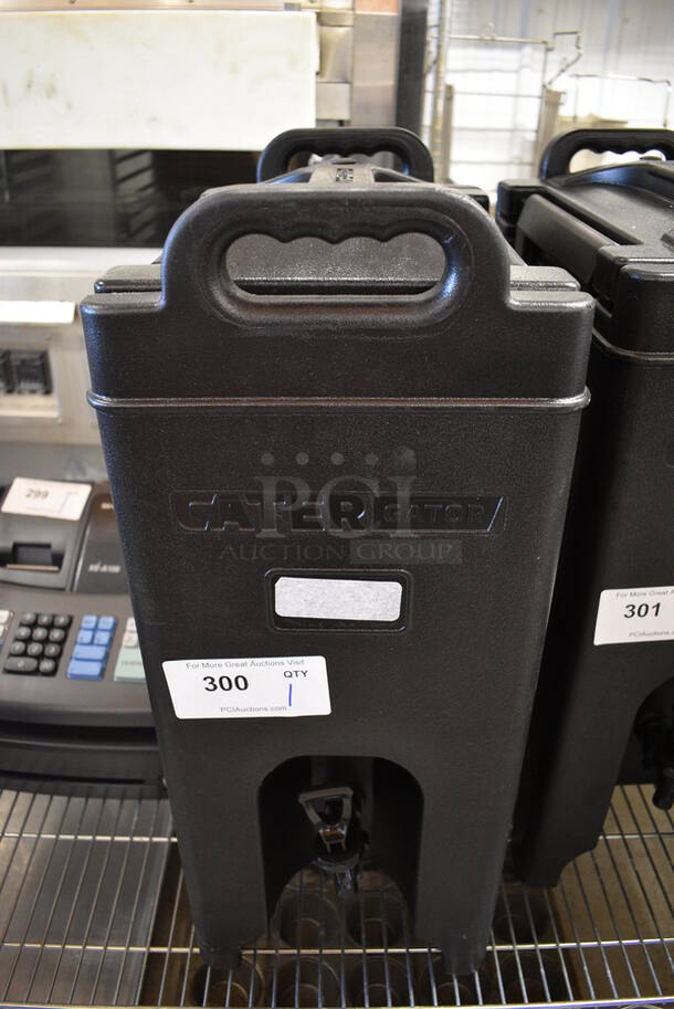 Cater Gator Model 215BEVDISP Black Poly Insulated Beverage Holder Dispenser. 10x17x26