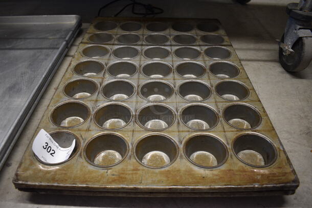 2 Metal 35 Cup Muffin Pans. 17.5x25.5x1.5. 2 Times Your Bid!
