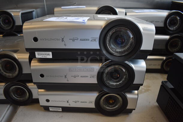 2 Promethean Model PRM-35 DLP Projectors. 100-240 Volts, 1 Phase. 12x11x4. 2 Times Your Bid!
