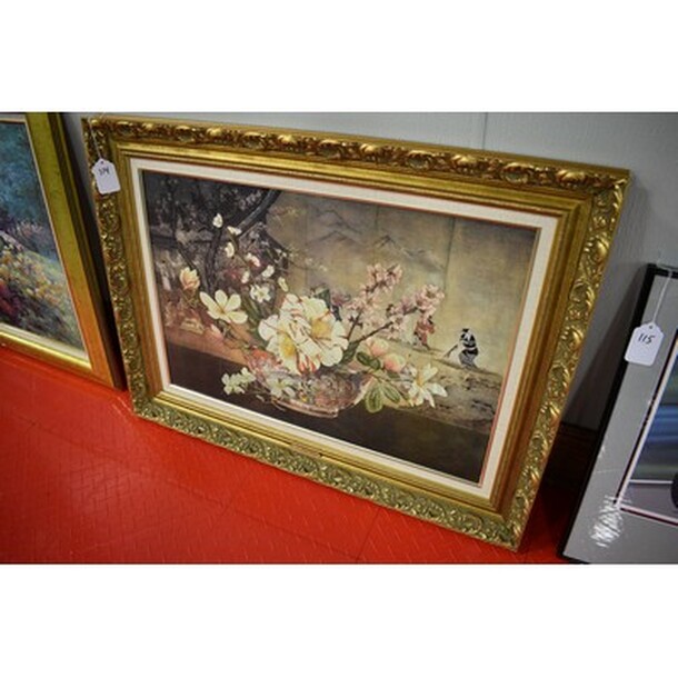 BEAUTIFUL! The Chinese Bowl Oil Painting by Dimitry Alexandroff Circa 1900 in Custom Gold Frame From Art Dealer Ed Mero! 38x2x29. - Image 2 of 8