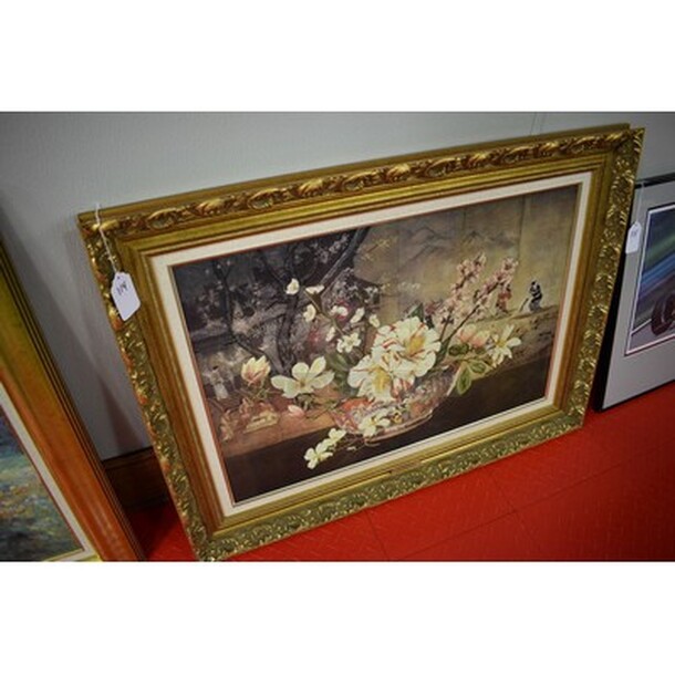 BEAUTIFUL! The Chinese Bowl Oil Painting by Dimitry Alexandroff Circa 1900 in Custom Gold Frame From Art Dealer Ed Mero! 38x2x29. - Image 3 of 8