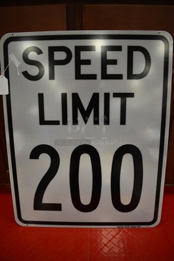 ONE OF A KIND! Speed Limit Sign 24x1x30
