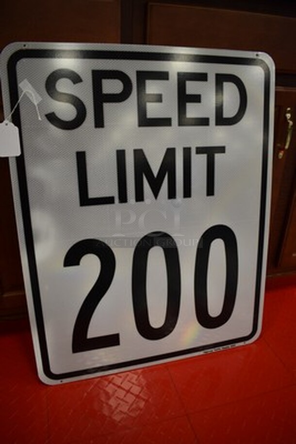 ONE OF A KIND! Speed Limit Sign 24x1x30 - Image 2 of 2