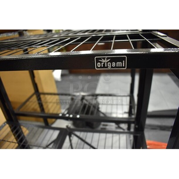 2 Collapsible Metal Shelving Units On Wheels! 30x12x38. 2x Your Bid! - Image 3 of 4