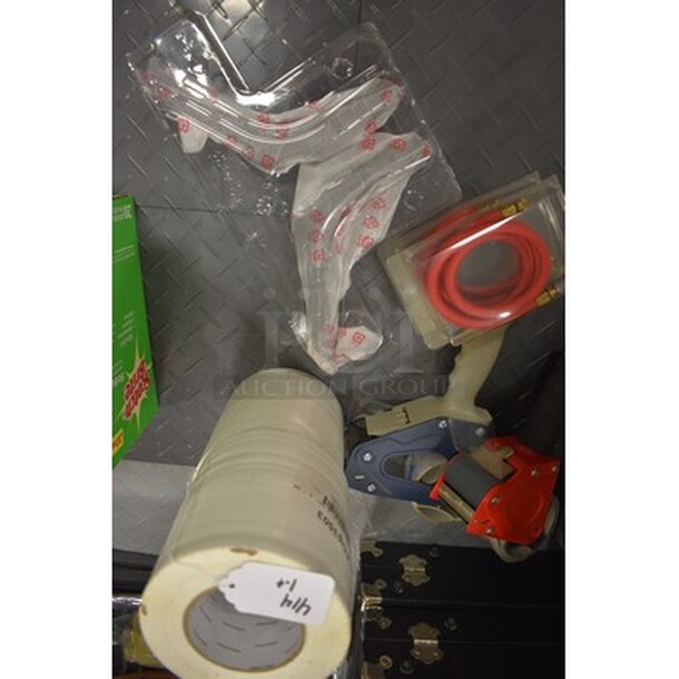 ALL IN ONE MONEY! Includes Packaging Tape Gun, Wrap Tape, and Hose! - Image 1 of 4