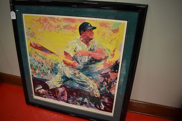 LIMITED EDITION! Mickey Mantle Serigraph Signed by Artist LeRoy Neiman. A.P. 55/70. 44x1x44. Comes with Documentation! - Image 2 of 12