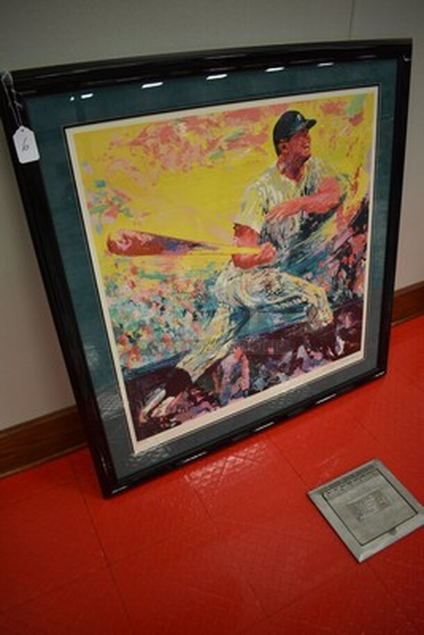 LIMITED EDITION! Mickey Mantle Serigraph Signed by Artist LeRoy Neiman. A.P. 55/70. 44x1x44. Comes with Documentation! - Image 3 of 12