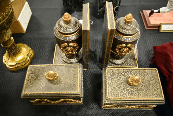 Lot Of Hand Painted Decorative Wall Art and Boxes. All In One Money! - Image 1 of 6