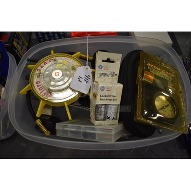 ALL IN ONE MONEY! Includes Tire Pressure Gauge, TurboFlare, BMW/Audi Lackstift and Touch-Up Set, and More! - Image 1 of 6
