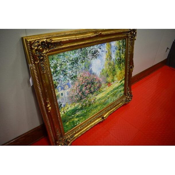 BREATHTAKING! Parc Monceau Oil Painting By Claude Monet In Custom Gold Frame From Art Dealer Ed Mero! 52x4x43 - Image 2 of 7