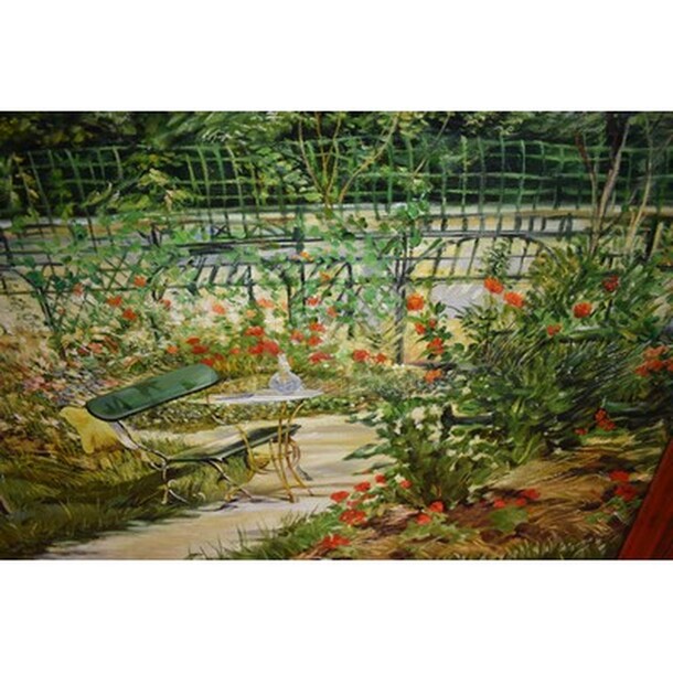 AMAZING! The Artist's Garden-Versailles Oil Painting By Edouard Manet In Custom Frame From Art Dealer Ed Mero! 53x3x44 - Image 5 of 8