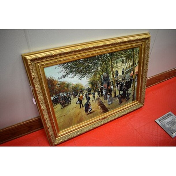 INCREDIBLE! Paris Street Scene Oil Painting by Jean Beraud In Custom Frame From Art Dealer Ed Mero! 45x3x33. - Image 2 of 11