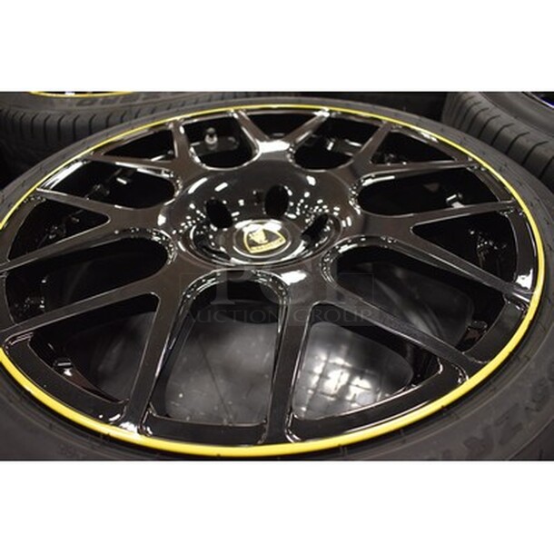 4 ONLY USED ONCE! Lamborghini Aventador Rims Iperione Staggered Wheel Set For 20in and 19in Rims! 4x Your Bid! - Image 7 of 7