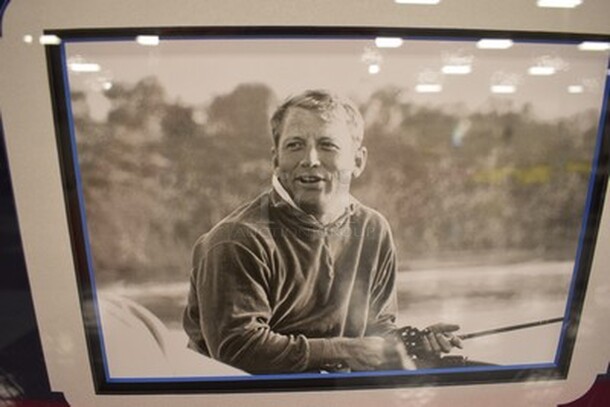 RARE! Shadow Box Containing Mickey Mantle's Fishing Lure Bought From Mickey Mantle Estate Sale, Reproduction of Mickey Mantle Fishing License and Picture of Mickey Mantle. Comes with Certificate of Authenticity! - Image 4 of 11