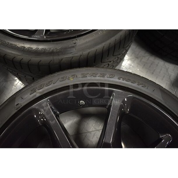 4 ONLY USED ONCE! Maserati Granturismo Rims With Staggered Wheel Set For 20in and 19in Rims! 4x Your Bid! - Image 4 of 10