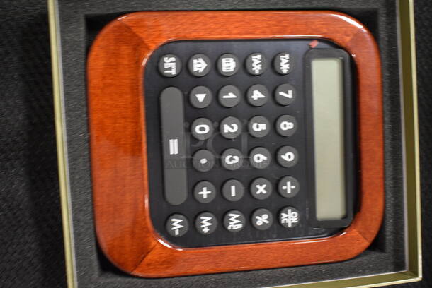 Lot Of Various Office Decor. Includes Clock, Pencil Holder, and Calculator. All In One Money! - Image 9 of 9
