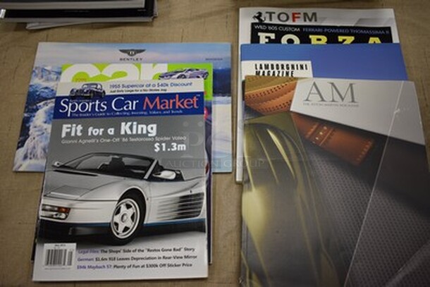 ALL IN ONE MONEY! Lot of Magazines Including Lamborghini, Sports Car Market, Bentley, and More! - Image 4 of 6