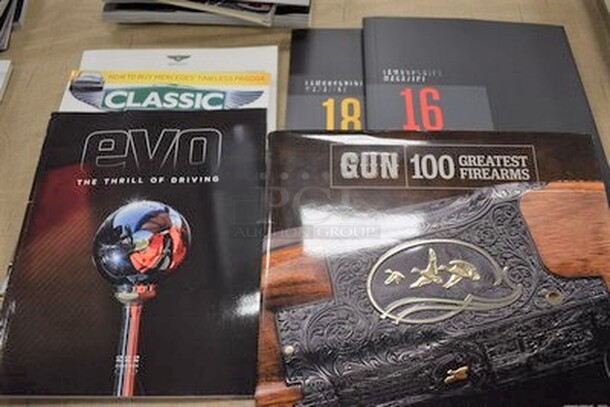 ALL IN ONE MONEY! Lot of Various Magazines Including Evo, Bentley, 100 Greatest Firearms, and More!