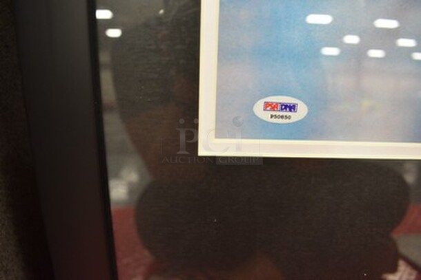 AWESOME! Signed Michael Phelps Picture With Swim Cap. Comes with Certificate of Authenticity. 26x1x32.5 - Image 6 of 12