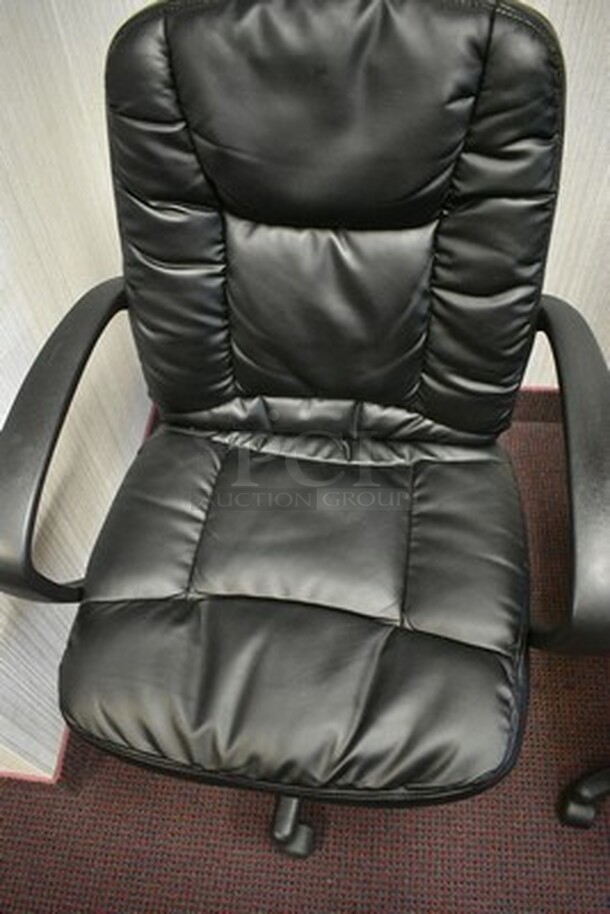 2 Black Swivel Office Chairs. 2X Your Bid! - Image 6 of 6