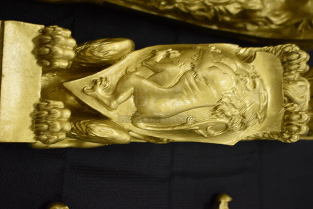 4 Gold Colored Wall Decor. 4x7x27. 4x Your Bid! - Image 3 of 4