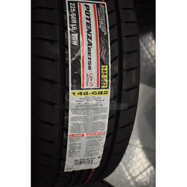 4 BRAND NEW! Never Used Potenza 225/60 R16 Tires! For 16" Rims! 4x Your Bid! - Image 6 of 6