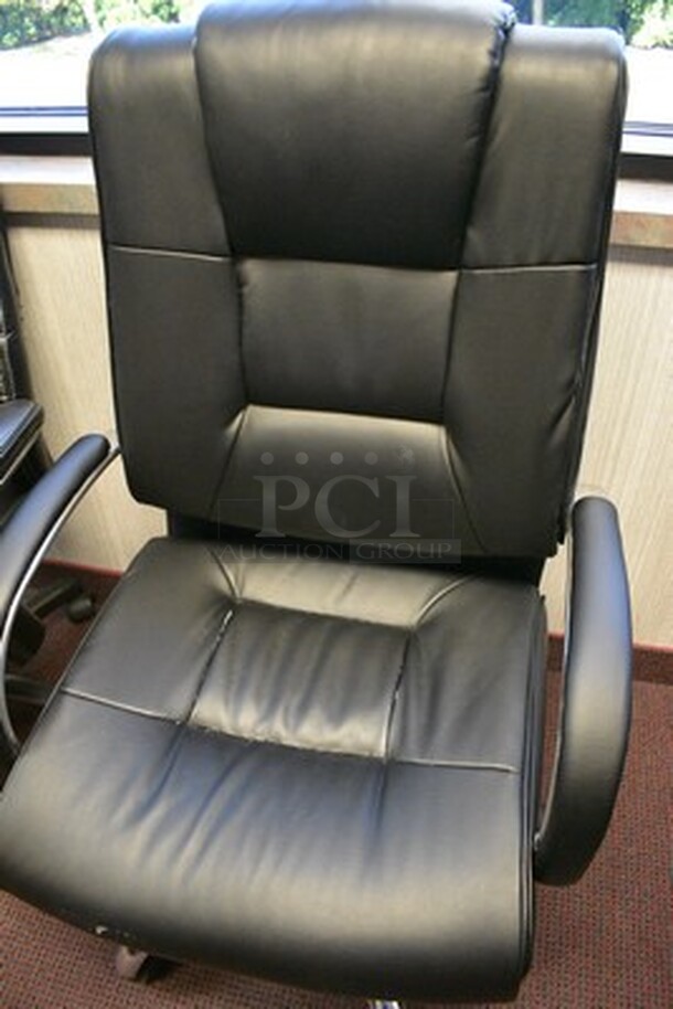 2 Black Swivel Office Chairs. 2X Your Bid! - Image 3 of 6