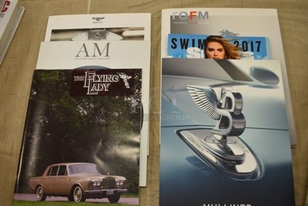 ALL IN ONE MONEY! Lot of Magazines Including Aston Martin, Flying Lady, Bentley, And More!