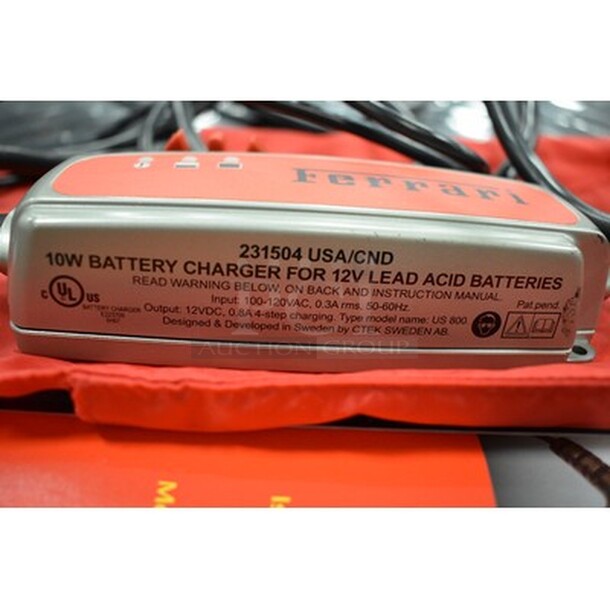 Ferrari Battery Charger With Manual and Carrying Bag ! Model US 3300, 110-120V, 60Hz - Image 3 of 5