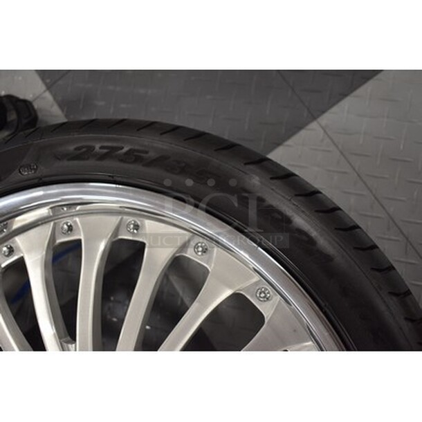 4 BARELY USED! Bentley GT Tires With Aluminum Rims For 21in Rims. Comes With Box of Lugs. 4x Your Bid! - Image 7 of 10