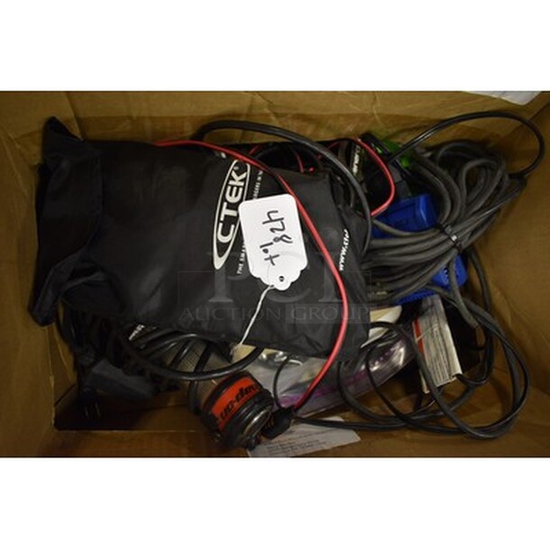 ALL IN ONE MONEY! Includes CTEK Battery Charger, Various Cords, and More! - Image 1 of 4